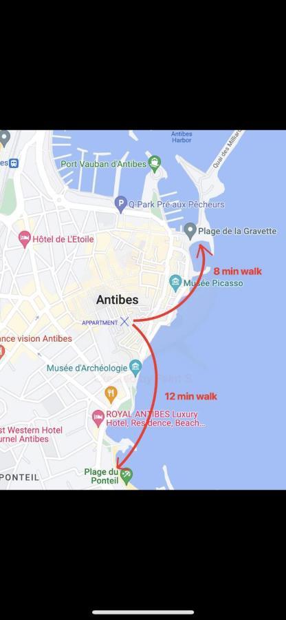 Appartement Superbe 2P Mezzanine Au Coeur Du Vieil Antibes Extérieur photo